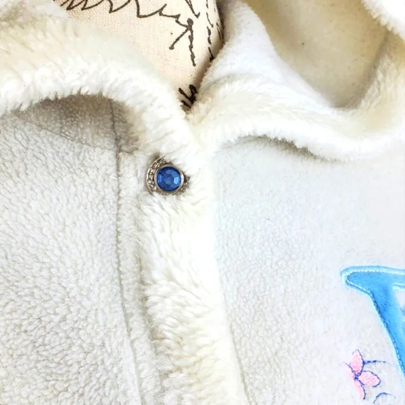 Disney Eeyore Hoodie Women's Large White Pullover Fleece Sweatshirt Cozy - Picture 7 of 13